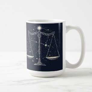 Libra Sterrenbeeld Icoon met Gebalanceerde Schalen Koffiemok