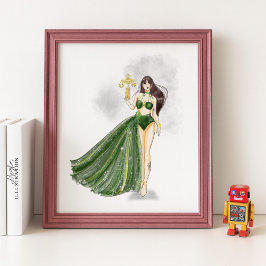 Libra-sterrenbeeld Kunstwerk, Kosmische Dierenriem Poster