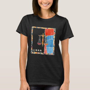 Libra sterrenbeeld mozaïek - harmonie en balans in t-shirt