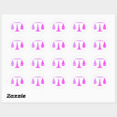 Libra Sterrenbeeld Ronde Sticker (Vel)