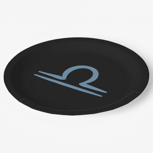 LIBRA Sterrenbeeld September Oktober Verjaardag As Papieren Bordje (Gekanteld)