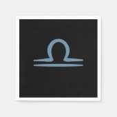 LIBRA Sterrenbeeld September Oktober Verjaardag As Servet (Voorkant)