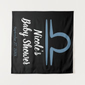 LIBRA Sterrenbeeld September Oktober Verjaardag As Wandkleed (Voorkant (horizontaal))