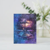Libra Sterrenbeeld Watercolorontwerp Briefkaart (Staand voorkant)