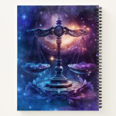 Libra Sterrenbeeld Watercolorontwerp Notitieboek (Achterkant)