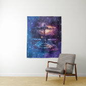 Libra Sterrenbeeld Watercolorontwerp Wandkleed (In situ)