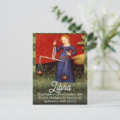 Libra Sterrenbeeld Weegschaal Verjaardagsfeest Briefkaart (Staand voorkant)