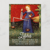 Libra Sterrenbeeld Weegschaal Verjaardagsfeest Briefkaart (Voorkant)