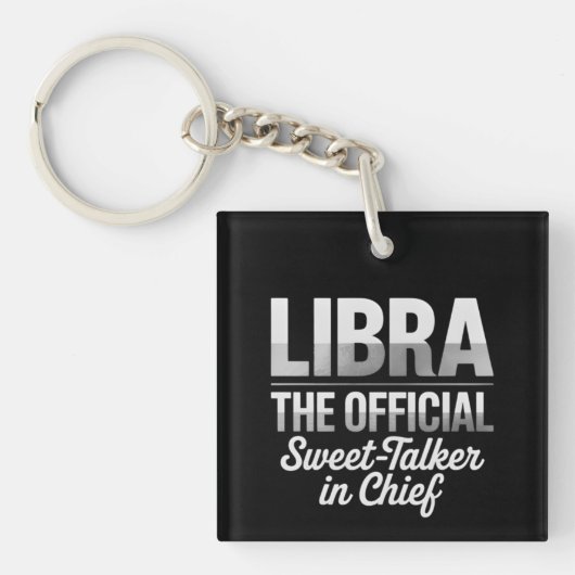 Libra Sweet-Talker Acrylic Keychain (voorkant)