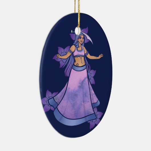 Libra Sword Belly Dancer Keramisch Ornament (Rechts)