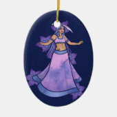 Libra Sword Belly Dancer Keramisch Ornament (Voorkant)