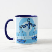 Libra "The Scales" air sign blue astrological mok (Links)