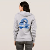 Libra the scales zodiablue damesjootje hoodie (Achterkant volledig)