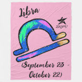 Libra Throw blanket Fleece Deken (Voorkant)