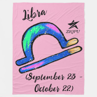 Libra Throw blanket Fleece Deken