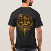 Libra Unieke Sterrenbeeld, sterrenbeeld T-Shirt (Achterkant)