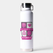 Libra Verjaardag Crest™ voor 1-23 oktober Waterfles (Achterkant)