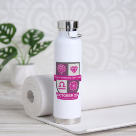 Libra Verjaardag Crest™ voor 1-23 oktober Waterfles