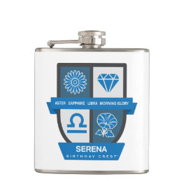 Libra Verjaardagswapen™ voor 23-30 september Heupfles