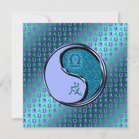 Libra & Water Dog Kaart (Voorkant)