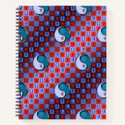 Libra & Water Tiger Spiraalschrift Notitieboek (Voorkant)