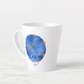 Libra Waterverf Night Sky Constellation Zodiac Latte Mok (Linkerhoek)