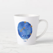 Libra Waterverf Night Sky Constellation Zodiac Latte Mok (Rechts)
