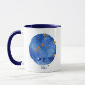 Libra Waterverf Night Sky Constellation Zodiac Mok (Links)