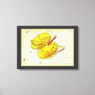 Libra Weegschaal Antieke Constellatie Urania's Spi Canvas Afdruk