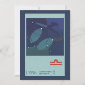 Libra Weegschaal Sterrenbeeld Vintage Zodiac Astro (Voorkant)