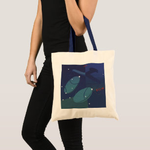Libra Weegschaal Sterrenbeeld Vintage Zodiac Astro Tote Bag