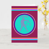 Libra wenskaart kaart (Gele Bloem)