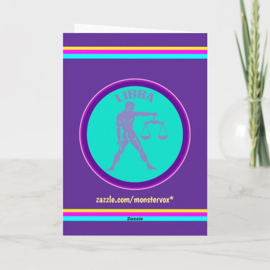 Libra wenskaart kaart (Achterkant)