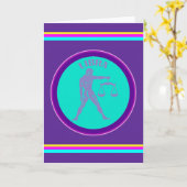 Libra wenskaart kaart (Gele Bloem)