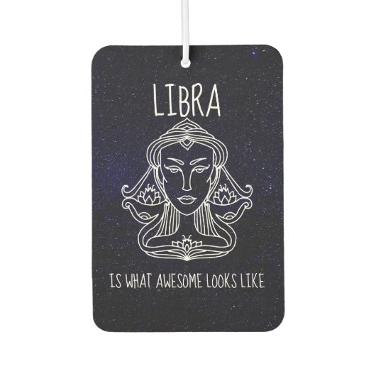 Libra Woman Air Freshener Luchtverfrisser (Voorkant)