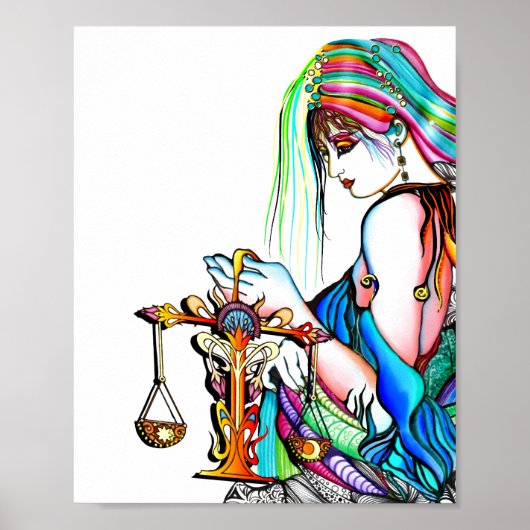 Libra Woman Poster (Voorkant)