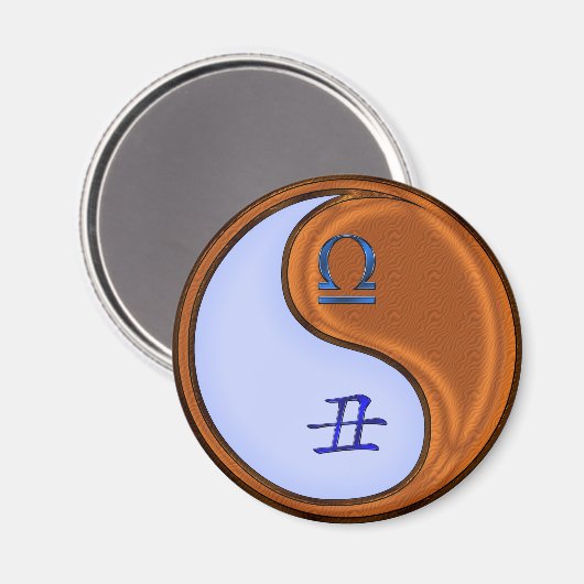 Libra & Wood Ox Magneet (Voorkant / Achterkant)