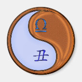 Libra & Wood Ox Magneet (Voorkant)