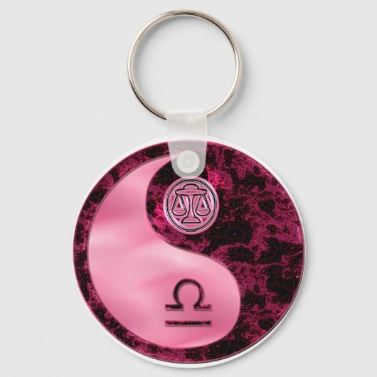 Libra Yin Yang Sleutelhanger (Voorkant)