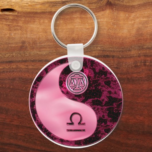 Libra Yin Yang Sleutelhanger (Voorkant)