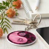 Libra Yin Yang Sleutelhanger (Zijkant)