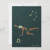 Libra Yoga Meisje Verjaardag Kaart (Voorkant)