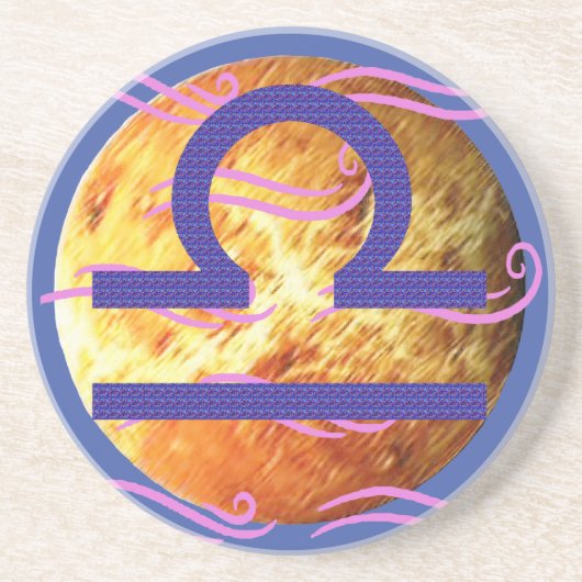 Libra Zandsteen Onderzetter (Voorkant)