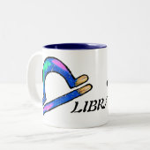 LIBRA.ZIQPU TWEEKLEURIGE KOFFIEMOK (Voorkant links)