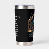 Libra Zodiac Art for September 23–October 22 Geïsoleerde Drinkbeker (Rechts)