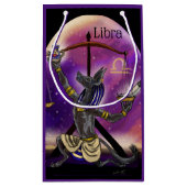 Libra Zodiac Art Klein Cadeauzakje (Achterkant)