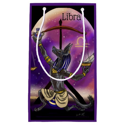 Libra Zodiac Art Klein Cadeauzakje (Voorkant)