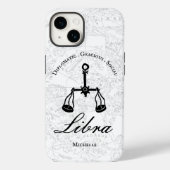 Libra Zodiac Astrology Personality White Custom Case-Mate iPhone Case (Achterkant)