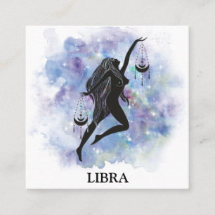 *~* LIBRA Zodiac Astrology Readings Rainbow Cosmic Vierkante Visitekaartje