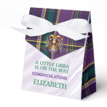 Libra Zodiac Baby Shower 3"b x 1.5"l x 3.25"h